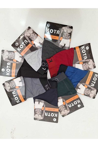 Alıç Ανδρικά χτενισμένα βαμβακερά κουμπιά Boxers Γκρι Χρώμα 2 Συσκευασία 100% βαμβάκι