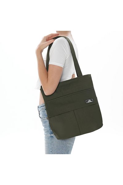 Z&M COLLECTION BAG SHOPPİNG Zippered Two Compartment Via Blanche Bag Suitable for Shoulder Use