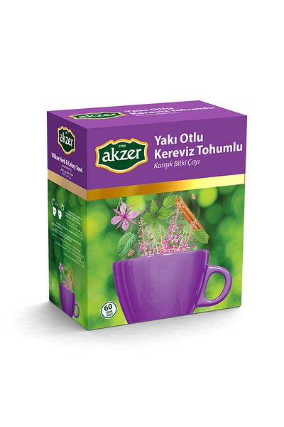 Akzer Natural Celery Seed Tea - Fueled, 60 Pcs