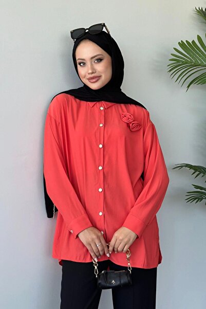 Hazamoda Gülsüm Gömlek Turuncu