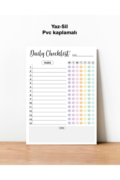 Ayışığı Dizayn Lista de verificare zilnică Poster PVC Summer-Sil 30x42 cm