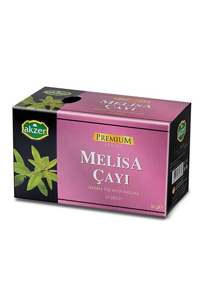 Akzer Melisa Tea Natural 20-Piece Filtered Bags