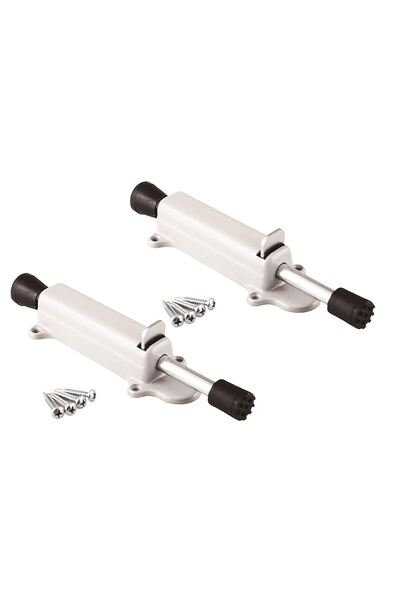 Leyaton LWLHMRS-IEG ieg ™   سدادة/مصد باب يعمل بالقدم، لون أبيض، قطعة واحدة