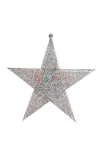 Smg Yayıncılık Steaua de Crăciun din sârmă 40cm Decor Ornament Argintiu