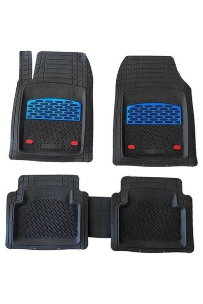 Genel Markalar Fiat / Tofaş Tipo Uyumlu Krom Mavi Universal Derin Havuzlu Paspas