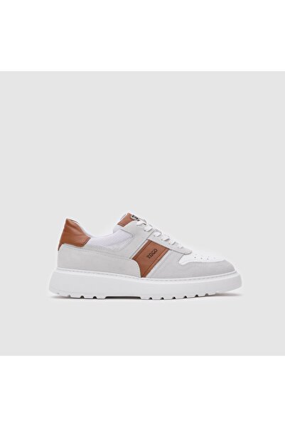 TOGO Taban - Beyaz Hakiki Deri Erkek Spor Ayakkabı [052127]