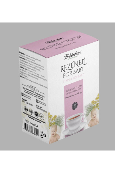 tan organik Baby tea fennel anise 45 pieces filter bag