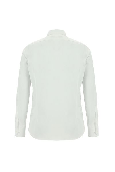 Abdullah Kiğılı Long Sleeve Slim Fit Slim Fit Patterned Classic Cotton Shirt