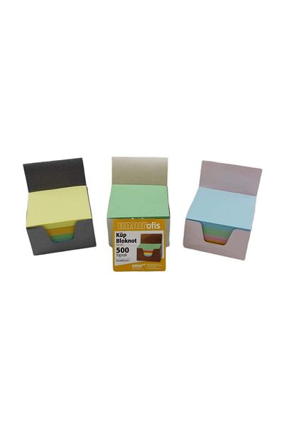 Umur 3 Colorful Cube Blocks 8 X 8 cm (Advantageous Pack of 500 X 3)