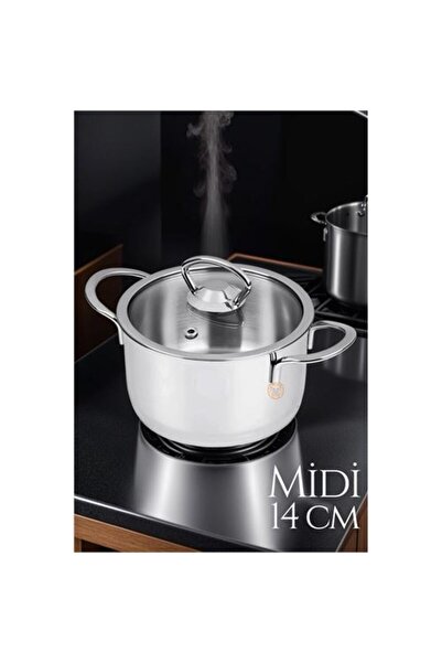 Genel Markalar Art002 X01  Midi Çelik Tencere 14 Cm 719527 Bernami Yeni