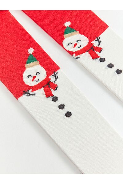 LC Waikiki Lw - New Year's Themed Unisex Baby Pantyhose Pack of 2