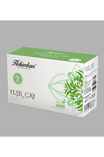 tan organik Green tea (camellia sinensis) 20-piece infuser bag