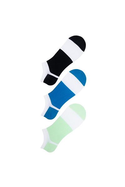 The Socks Company 3 ζευγάρια ανδρικά μποτάκια με σχέδια κάλτσες (155P)