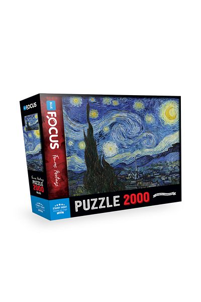 Blue Focus 2000 Piece Puzzle - Starry Night