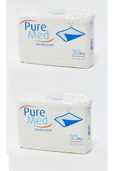 Puremed Patient Diapers Mattress Protector 60x90 30pcs * 2 Packs