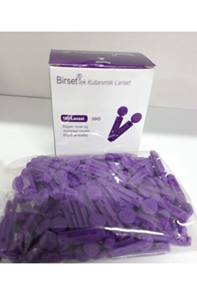 Birset Şeker Lanseti Lanset Parmak Delme Iğnesi - Süper Ince Uç Steril Ambalaj 5 Kutu 2024 Miadı