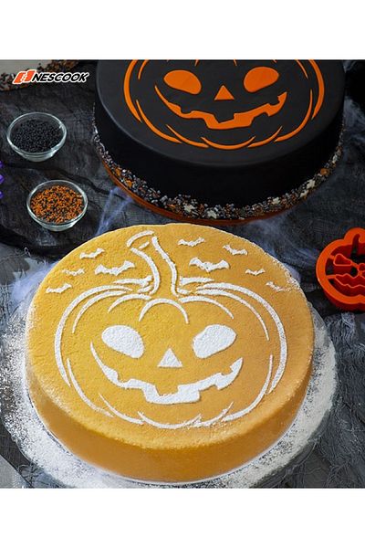 nescook Halloween Cake Stencils Cakes Stencil Halloween Cake, Cookie