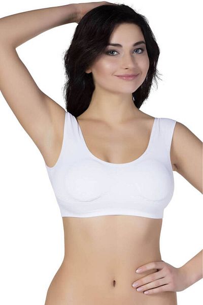 mega fair Thick Strap Padded Sports Bustier Bra 5322