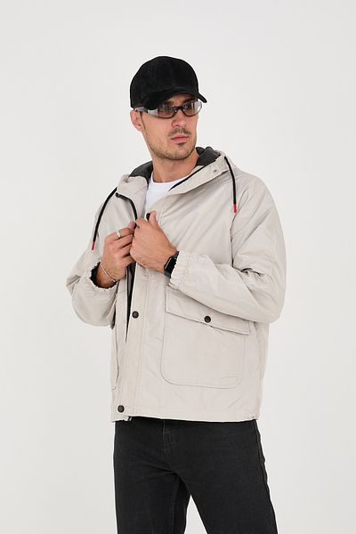 ABİLLİTA Jachetă de sezon OVERSIZE pentru bărbați Jachetă oversize rezistentă la apă și vânt