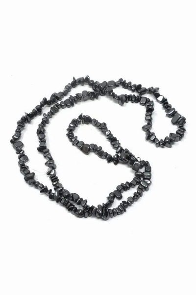 Pozitif Doğal Taş سلسلة حجر الهيماتيت الطبيعي المكسور 80 سم