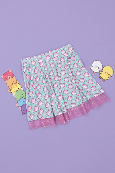 U.S. Polo Assn. Kız Çocuk Mint Örme Etek 50284912-VR090