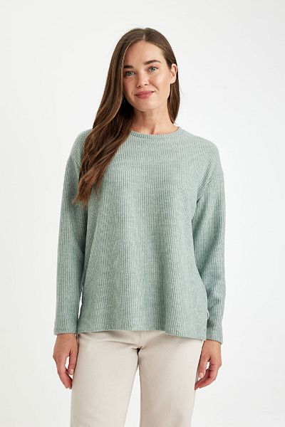 DeFacto Relax Fit Crew Neck Long Sleeve T-Shirt B2205Ax24Au