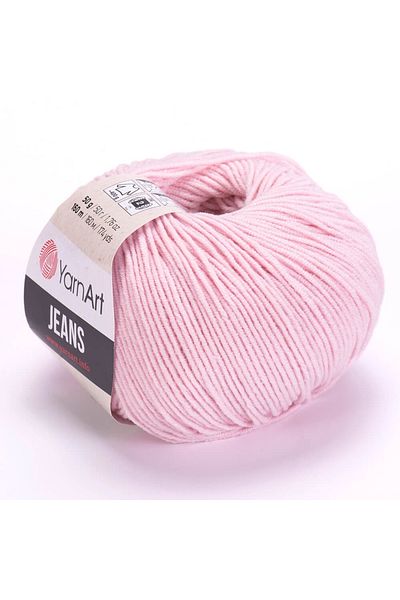 Yarnart Yarn Art Jeans 18 Ανοιχτό ροζ Amigurumi Πλεκτό νήμα Ζακέτα Πλεκτό νήμα Baby Floss Punch Floss 3 Συσκευασία