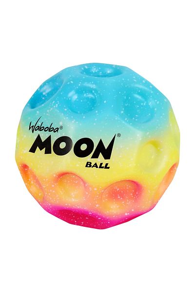 Waboba Pink Yellow Blue Rainbow Moon Ball Top