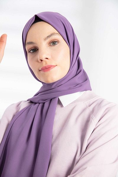 PURESCARFS Lavender Crepe Shawl