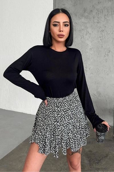 KTYRA52 Black Viscose Combed Cotton Body - Comfortable and Stylish, Long Sleeve, Crew Neck, Lycra