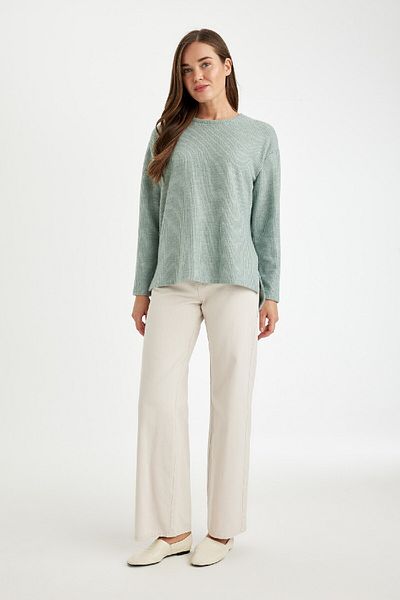 DeFacto Relax Fit Crew Neck Long Sleeve T-Shirt B2205Ax24Au