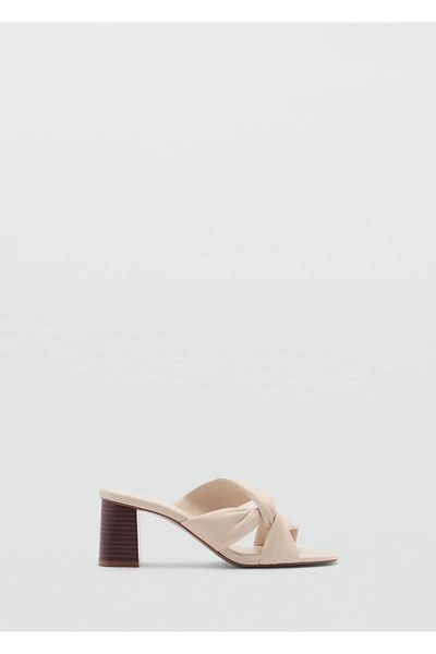 MANGO Woman Knotted Leather Sandals