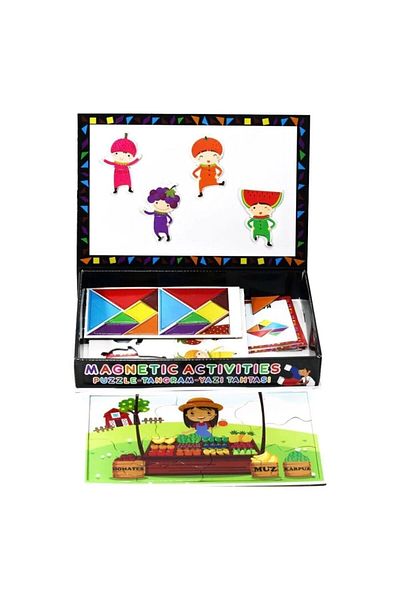 Tutku Laço Magnetic Activities Tangram Puzzle Blackboard LC7163