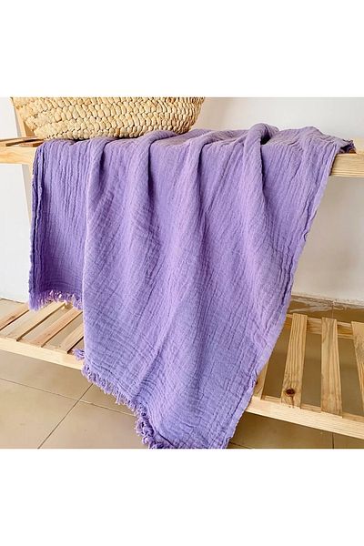 Bidoluraf Purple 80x170cm Soft Textured Quick Drying Peshtemal / Beach Towel