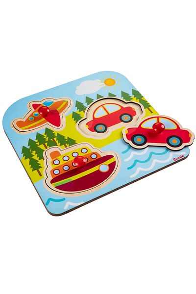 Rossie First Wooden Puzzle - Vehicles