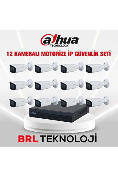 DAHUA 12 Kameralı 2 MP Motorize Ip Güvenlik Kamera Seti
