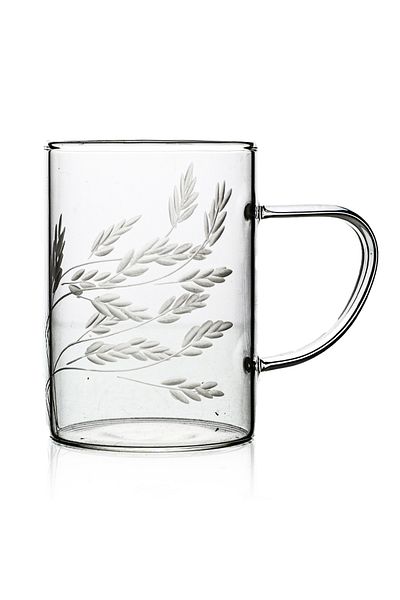 DECOCIA Decocıa K50 6-Piece Glass Mug 200cc Exile Patterned