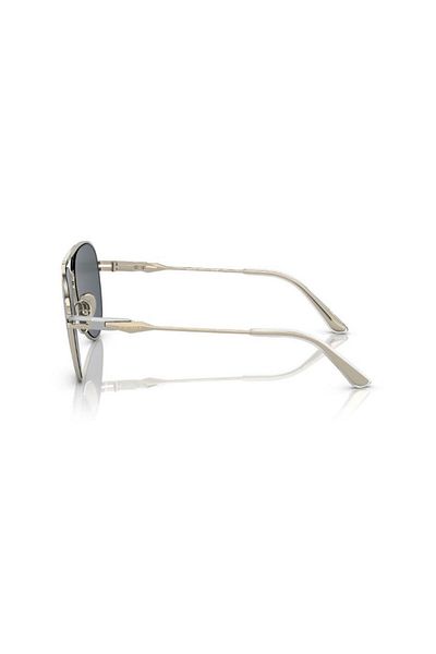 Prada Man Pilot Sunglasses- Pr 54zs - Lense Size:57mm - Silver/pale Gold