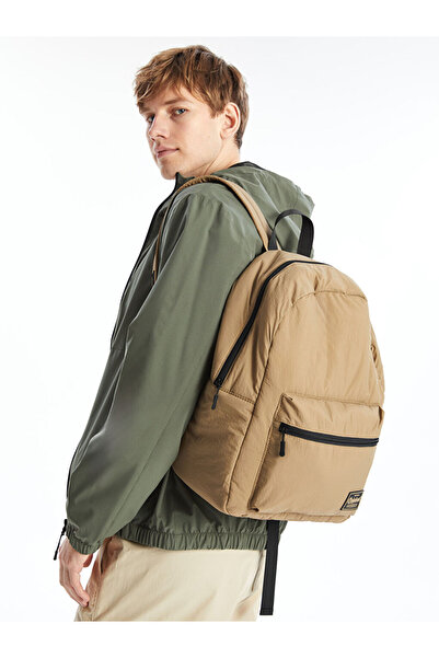 LC Waikiki Beige Men's Backpack with Laptop Compartment