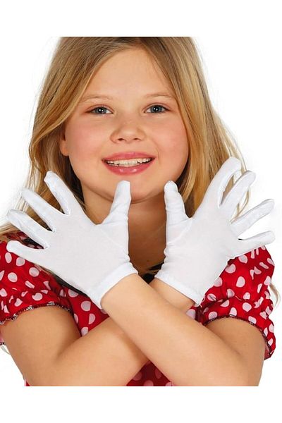 rimes White Color Lycra 23 April 29 October 19 May Performance Marching Gloves 10 Pairs (20 Pieces)
