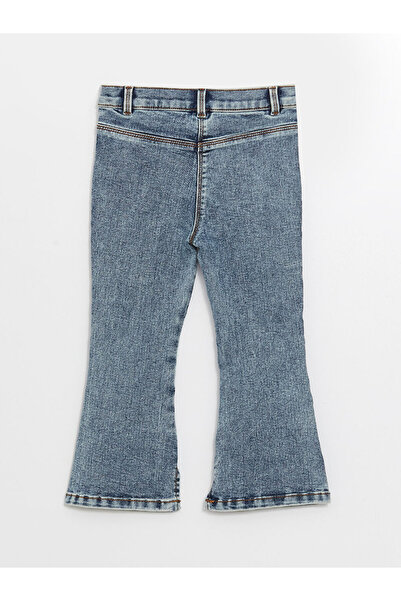 LC Waikiki Blue Basic Spanish Leg Girl's Jean Trousers