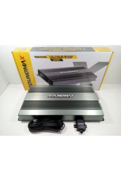 Reiss Soundmax 5 Kanal Amfi – Soundmax Sx-pw5500.5 – 5500w Bass Kontrollü Oto...