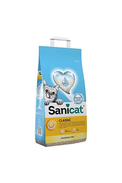 Sanicat Classic Oksijen Kontrollü Hızlı Topaklanan Kedi Kumu 10 Lt