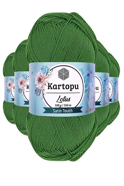 Kartopu Μπικίνι Pine Green Lotus Bustier - 5 Κομμάτια Πλεκτό Σχοινί K486