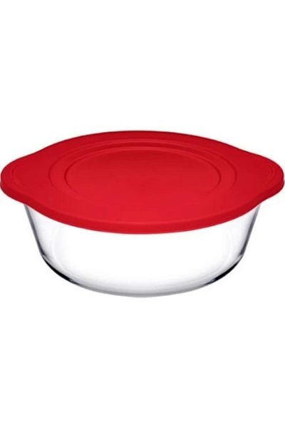 Paşabahçe Pyrex Round Pot with Red Lid Fma04362 005oa