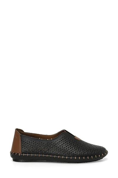 Polaris 166102.Z4FX Black Genuine Leather - Thermo Non-Slip Sole Casual Women's Shoes