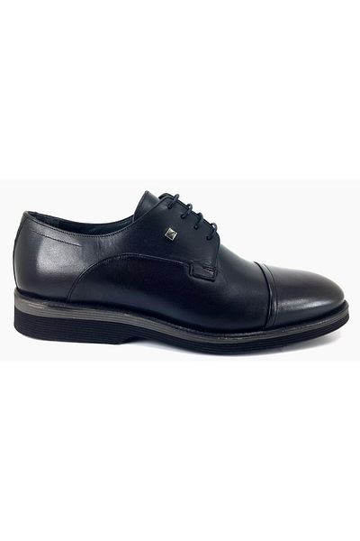 Fosco 3103 Ανδρικά παπούτσια casual από γνήσιο δέρμα Eva Sole Μαύρα