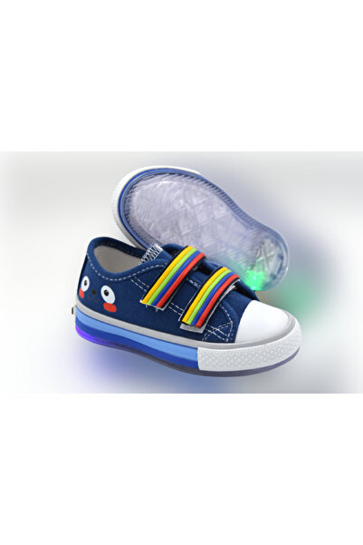 Dudino Vega Işıklı Cırtlı Keten Sneaker Çocuk Ayakkabı LACİ