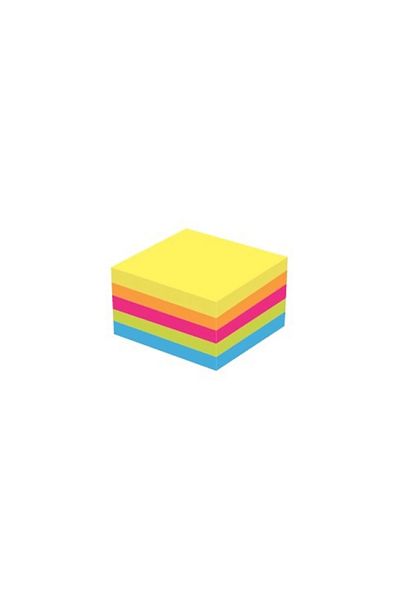 KRAF 5050mx Adhesive - 5 Colors Note Paper Cube 250yp.50x50mm
