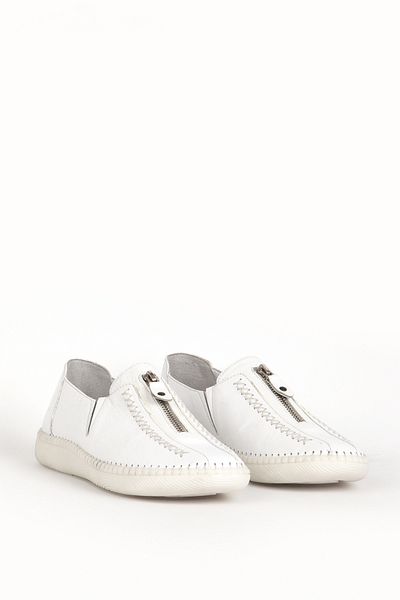 Dericlub Kadın Rahat Kaymaz Taban Yumuşak Gerçek Deri Casual Ayakkabı Br 04138 Beyaz